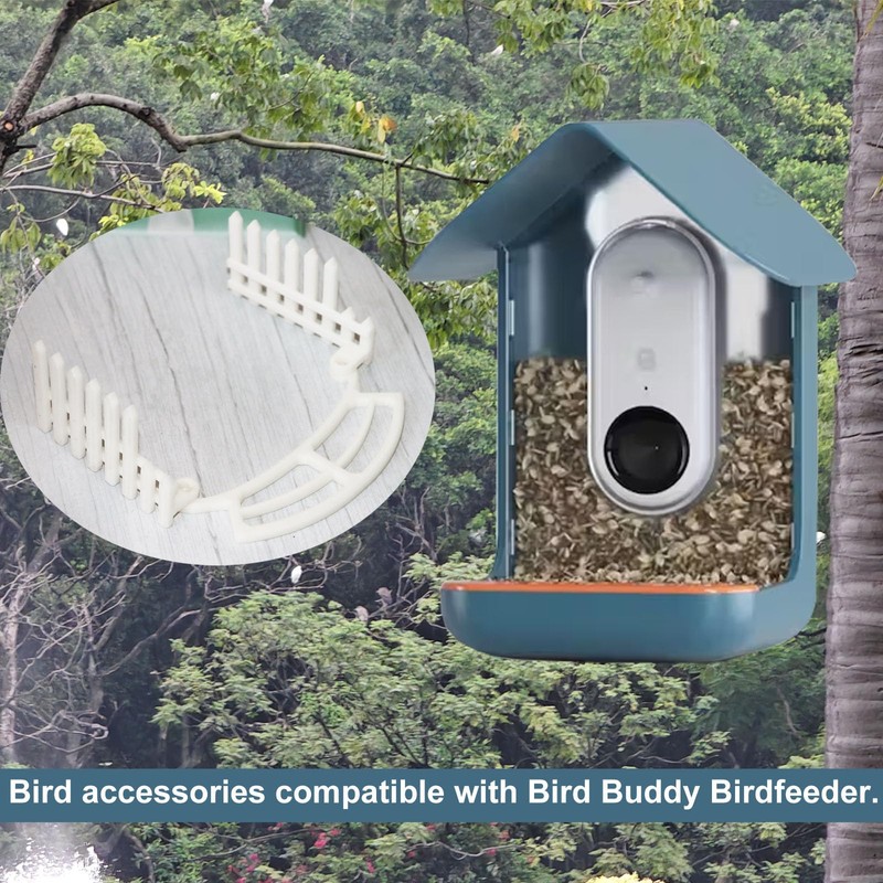 PIAOLGYI Perch and Tall Fence for Bird Buddy Birdfeeder,Accessories Compatible