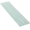 Lovdeco Light Green Water Wave Glass Subway Tile, 3 x