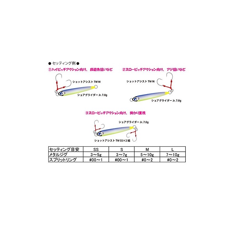 arukazik Japan (arukazikkuzyapan) AR. Hook Shot Assist TW Hooks Small