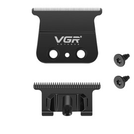 VGR 906/992/640 Trimmer T Blade Replacement, Carbon Steel T Shaped Blade with Zero Gapped for Clipper, Adjustable Precision for Professional Grade Trimmers