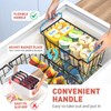 Goovilla Freezer Organizer Bins with Foldable Handle, 8 Pack Stackable