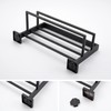 KOKOSIRI Matte Black Towel Rack 16'' Bathroom Towel Shelf with