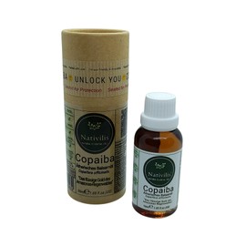 Nativilis Copaiba Balsam Organic Essential Oil 30ml / Nativilis 코파이바 발삼 유기농 에센셜오일 30ml