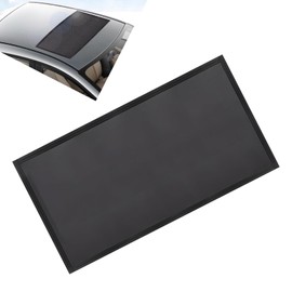 Merdege Car Sunroof Breathable Mesh, Foldable Camping Accessories, No Tool Installation, 39x25.5In Universal Automotive Sunroof Sun Protection (Black)