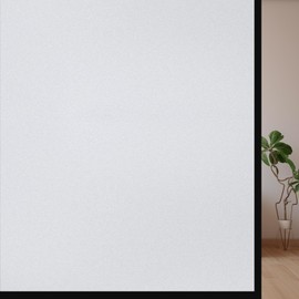 QOJOPU Frosted Glass Film for Windows, Water Stickable, Easy to Remove, Heat Shielding Insulation, Condensation Prevention, UV Protection, Shatterproof, Blindfold Sheet (For Bathroom/Bathroom/Entrance