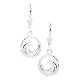 Evening Tide .925 Sterling Silver Evening Tide -Flip Flop Dangle Earrings