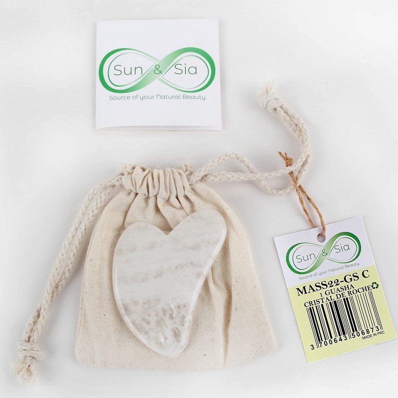Gua Sha Crystal by Roche Masseur Face without Chemical Treatment,