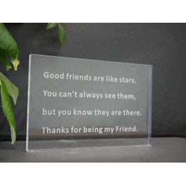 Friend Gifts for Women, Acrylic Sign Piece Friendship Gifts for Women Gifts for Friends. Christmas Bestie Presents Birthday Christmas Gifts for Women Friends 15cm x 10cm