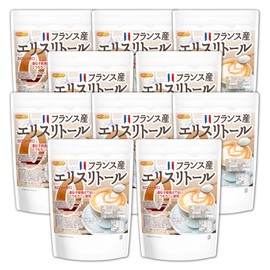 France Erythritol, 2.2 lbs (1 kg) x 10 Bags, Calorie Zero, Non-GMO Corn, Non-GMO (02), Naturally Derived Rare Sugar, Sugar Restricted