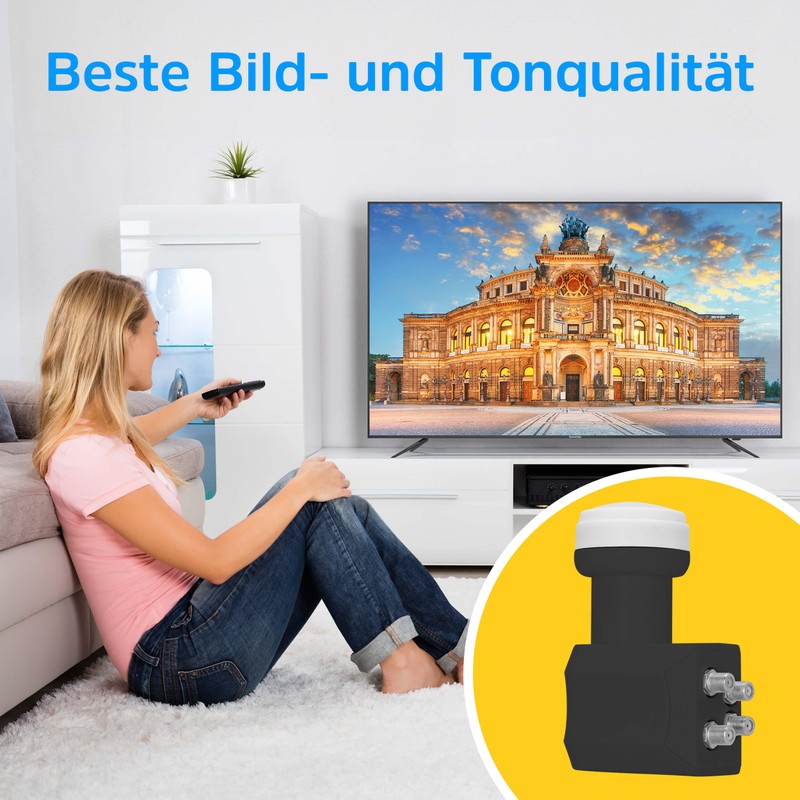 TechniSat Universal Quattro LNB - Only for Multiswitch with LTE