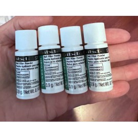 IBD 5 Second Nail Filler Powder - Clear  - 0.14 oz - 527020 -  (Pack of 4)