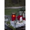 LED Grave Light Timer Red Height 12 cm
