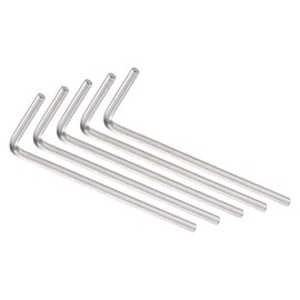 Unifizz 2mm Hex Key Wrench Dual Flat Head Cr-V Steel Allen Key L Shaped Repairing Tool 10 Pcs