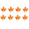 8Packs Brown Bling Maple Leaf Pins (8)