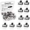 Tnuocke 18PCS 5mm High Knob Vertical Micro Mini Slide Switchs,3