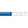 RC Pet Products Quest Day Pack, Dog Backpack, Heather Teal,