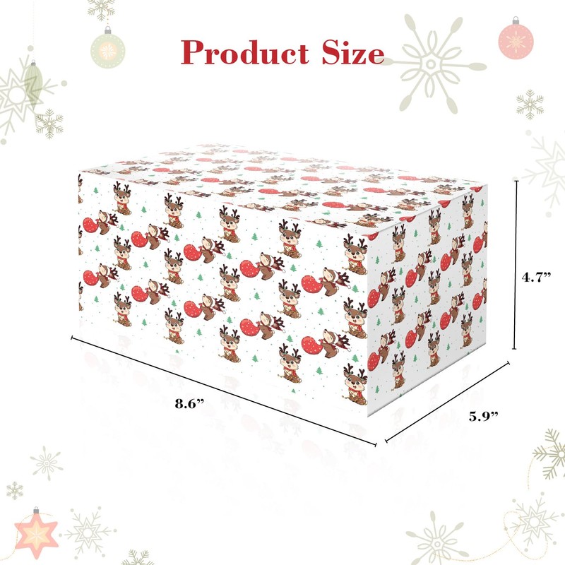 Linelglobal Christmas Gift Box with Lid for Kid Women Men