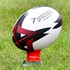 Precision Momentum Rugby Training Ball, Premium Rubber, Hand-Stitched, All-Weather Grip,