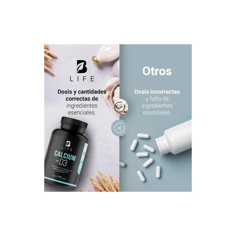 Calcio 600mg + D3 400 Ui De 180 Cápsulas B