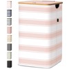 BALEINE Laundry Hamper with Lid, Tall Laundry Baskets with Bamboo
