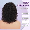 ManeMajesty 14 Inch Deep Curly Wigs Human Hair 13x2 Lace
