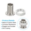 PATIKIL M12x17mm Bolts and Nuts Kit, 10 Sets Fine Thread