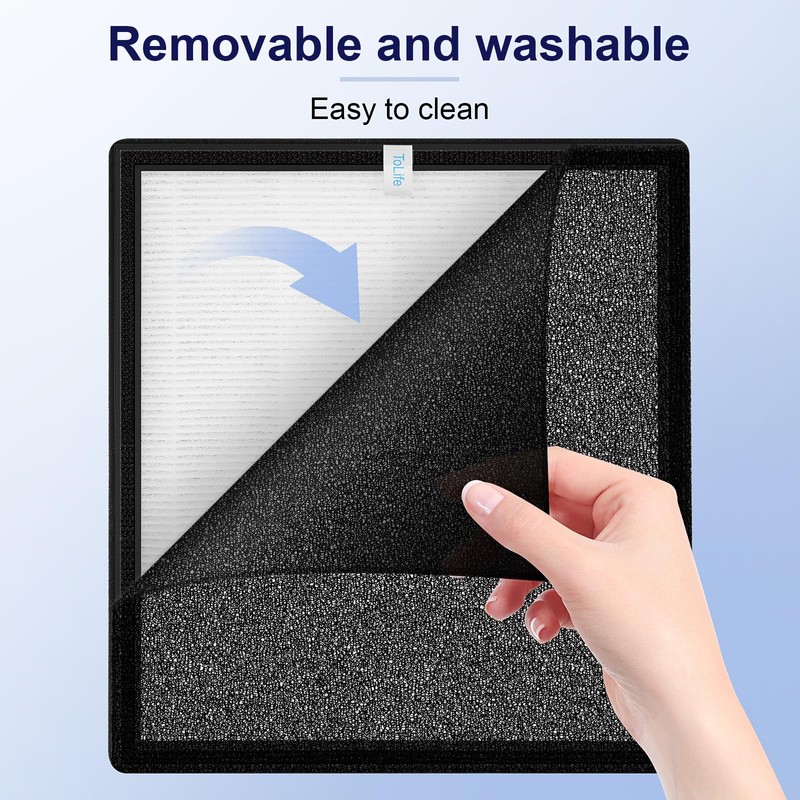 ToLife TZ-K2 Air Purifier Replacement Filter, 3-in-1 High-Efficiency Activated Carbon