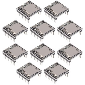 AITIAO 10Pcs Mini MP3 Player Audio Module MP3 Voice Decode Board DFPlayer Audio Voice Music Module Supporting TF Card U-Disk IO/Serial Port/AD for AVR, MSP430, and Other MCUs