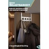 Menz Premium Door Coat Rack, 5 Hooks - Stainless Steel