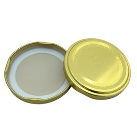 Bramley & Sage 63mm Gold Twist-Off Jam Jar Lids - Select Quantity (12)