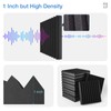 12 Pack Sound Proof Foam Panels for Walls,Self-Adhesive Foam Acoustic