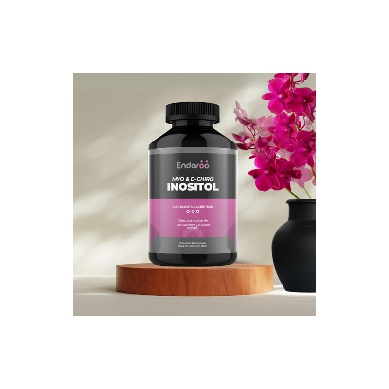 Inositol Natural Myo Chiro 240 Cápsulas 500 Relación Suplemento Origen