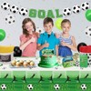 Hegbolke 4 Pack Football Party Tablecloths - Reusable Football Theme
