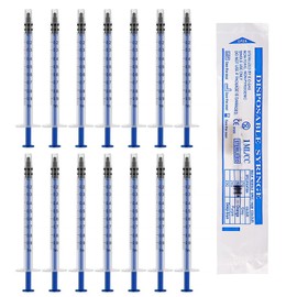 Symphonyw 1ml Disposable Syringes, 30 Pcs Pack Polypropylene Plastic, Sterile, for Industrial Use, Multi-purpose, Clear Measurement Mark