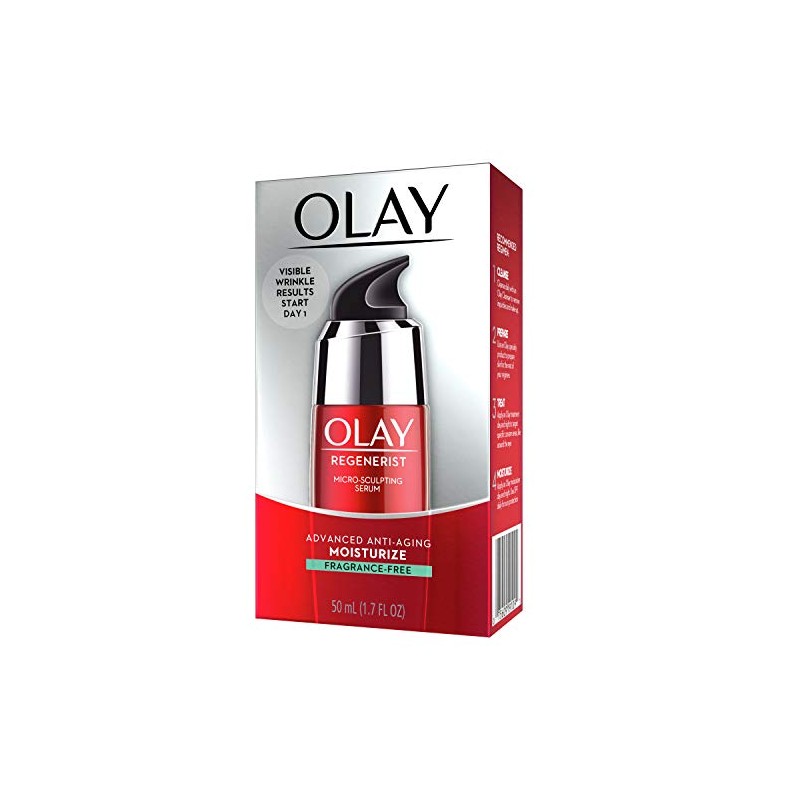 Olay Regenerist Micro-Sculpting Facial Serum Fragrance Free 1.7 Fl Oz