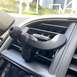 Black Car Vent Phone Mount, Round Air Outlet Phone Bracket Y-Shaped Mobile Holder Clip, Hands Free Cradle in Vehicle Car Universal Extension Clip Cell Phones and Accessories Automobile Accessories