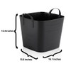 Life Story Flexible Tub Basket 25 Liter/6.6 Gallon Plastic Multifunction