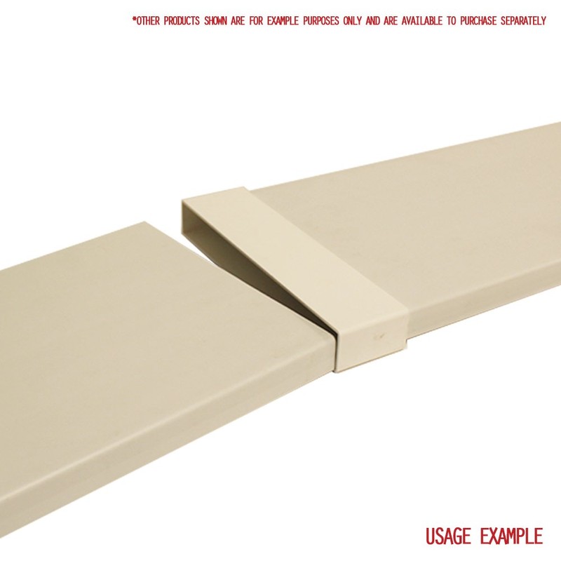 Kair Rectangular Straight Connector 234mm x 29mm Flat Pipe Joint