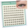 Short Lash Clusters 8-9MM Natural Eyelash Clusters Invisible Band Cluster