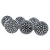 Indian Shelf Pack of 15 Grey Cabinet Knobs- Ceramic Dresser