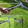 Camping Hammer Camping Mallet Tent Peg Puller, 12" high Carbon