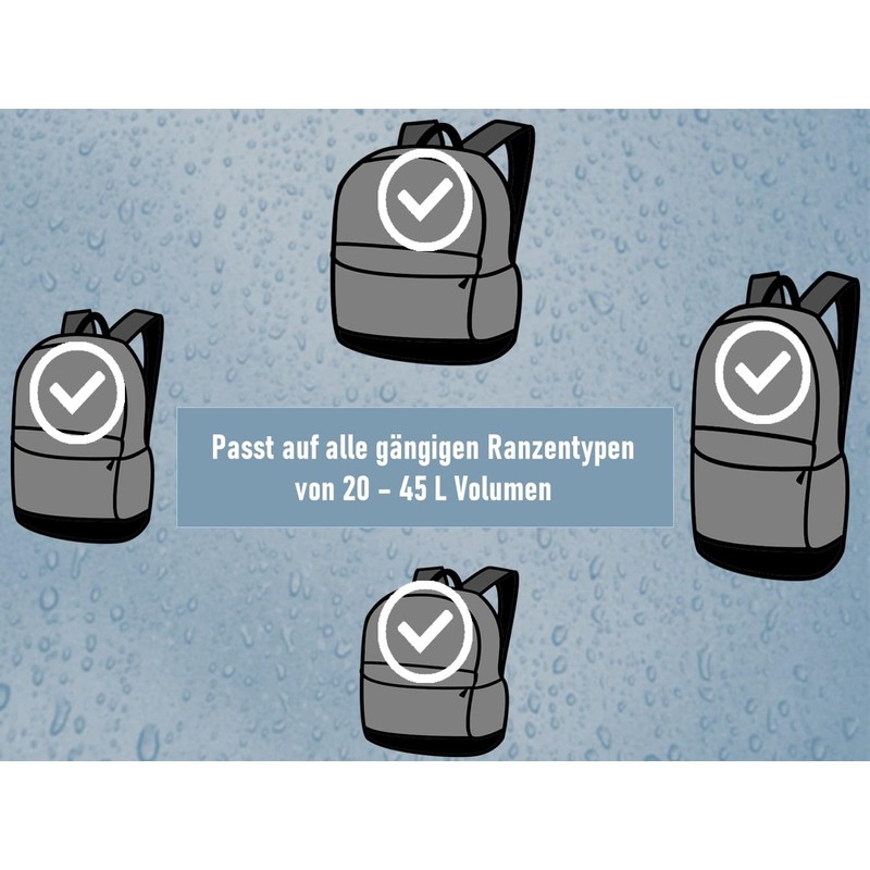EANAGO Premium School Bag / Backpack Rain Cover / No