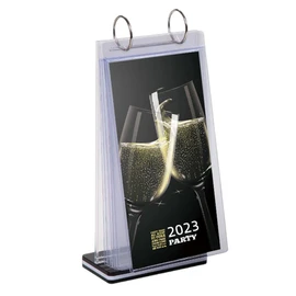 Acrylic Sign Holder,Table Card Multi-Page Flip Display 6 Pages-12 Sides,T Shape Double-Sided Desktop Display Holder,Perfect for Restaurants,Wedding,Office,Photo Frames,Store,Promotions (Vertical-4x6")