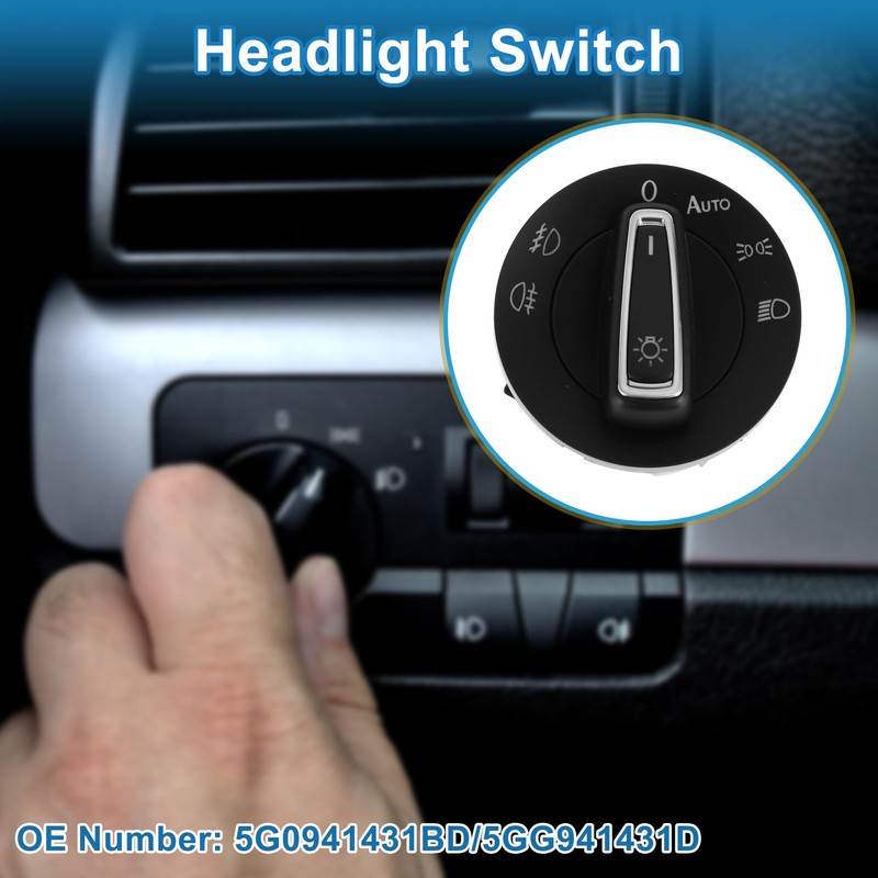 A ABSOPRO Headlight Switch for VW Golf 2012-2021 for VW