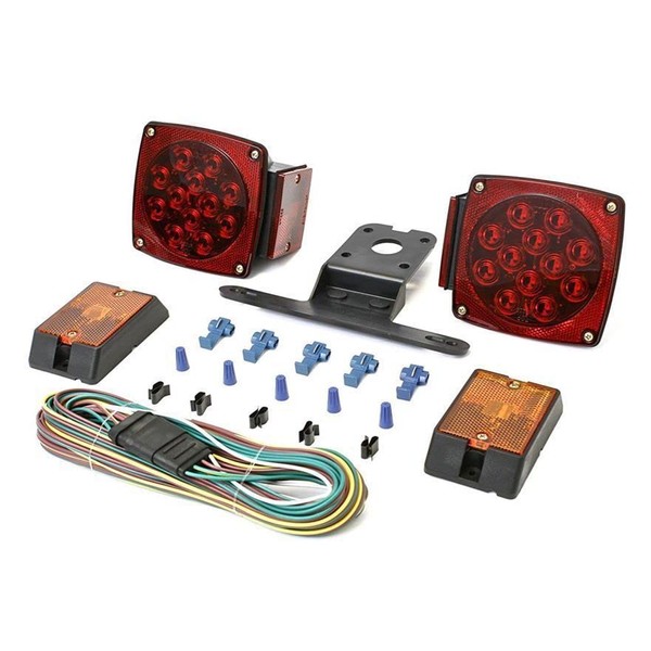 INGQI Rear Led Submersible Trailer Tail Lights Kit Boat Marker