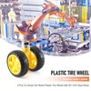 Peakloong 4 Pcs for Smart Car Robot Plastic Tire Wheel