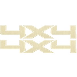Vinylmark LLC Replacement 4x4 Decals (Gold) - 2009 to 2014 Fits Ford Truck Bed