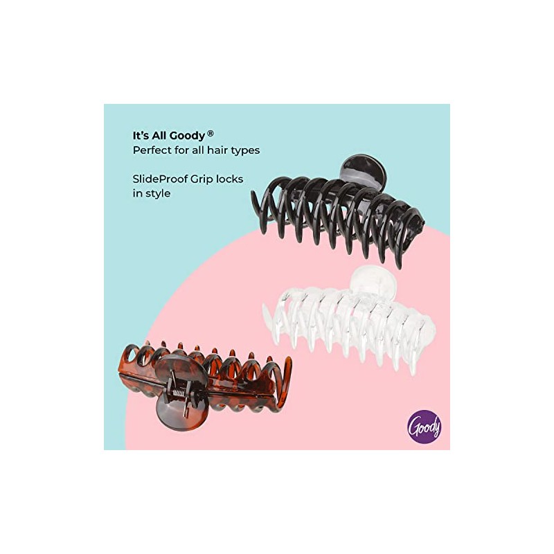 Goody Classics Medium Spiral Claw Clip 3 ea