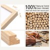 4pack-4x6 Inch Natural Solid Oak Wood Picture Frames Set for