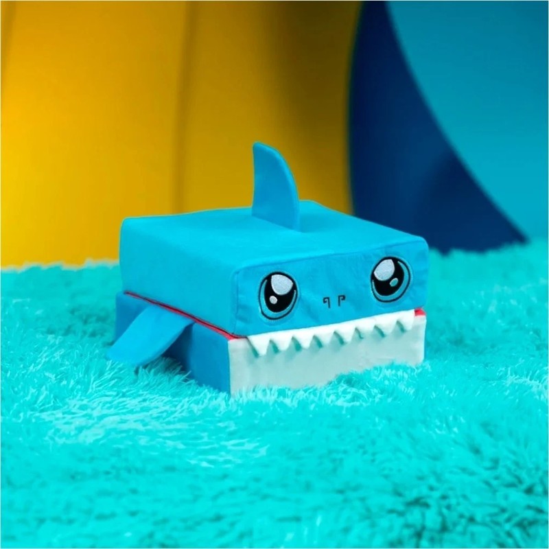 Kid Cubes by Pillow Cube FINN Blue Shark Toddler Nap